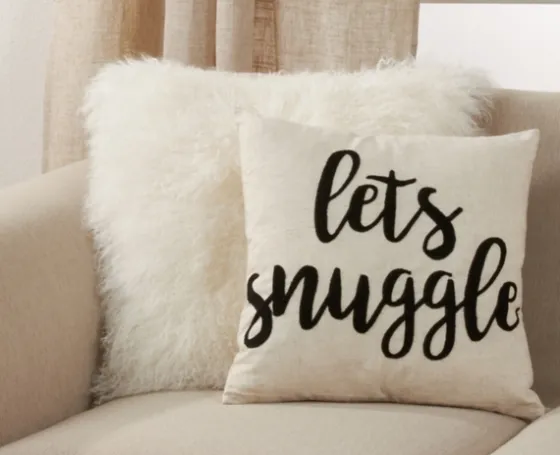 Let'S Snuggle Embroidered Throw Pillow-Kirkland's Home Shop