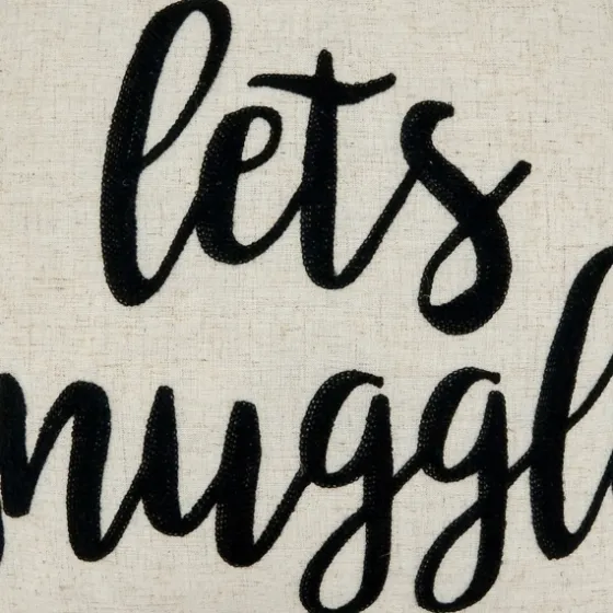 Let'S Snuggle Embroidered Throw Pillow-Kirkland's Home Shop