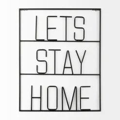 Let'S Stay Home Metal Wall Plaque-Kirkland's Home Best Sale