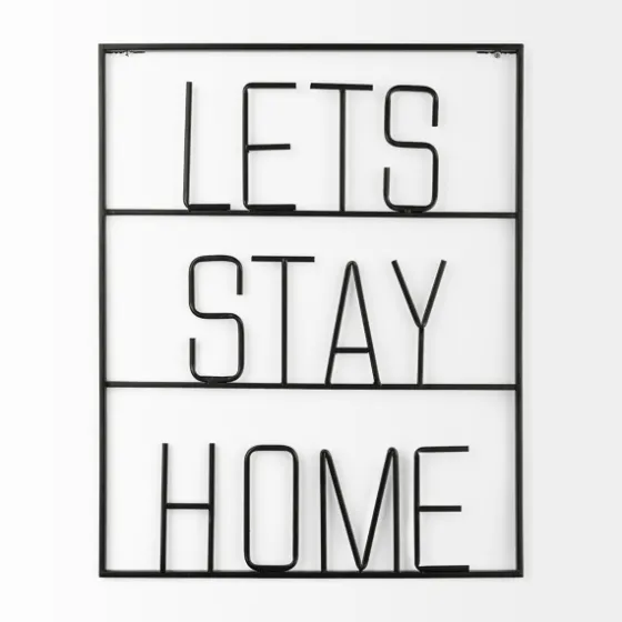 Let'S Stay Home Metal Wall Plaque-Kirkland's Home Best Sale