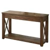 Leyton X-Bar Side Panel Console Table-Kirkland's Home Best Sale