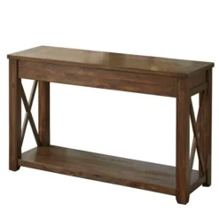Leyton X-Bar Side Panel Console Table-Kirkland's Home Best Sale