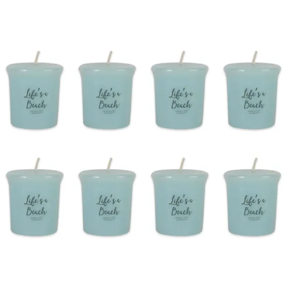 Life'S A Beach Votive Candles, Set Of 8-Kirkland's Home Flash Sale
