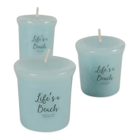Life'S A Beach Votive Candles, Set Of 8-Kirkland's Home Flash Sale