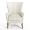 Light Blue Stripe Wingback Accent Chair-Kirkland's Home New