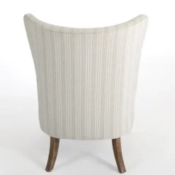 Light Blue Stripe Wingback Accent Chair-Kirkland's Home New