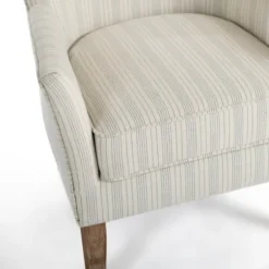 Light Blue Stripe Wingback Accent Chair-Kirkland's Home New