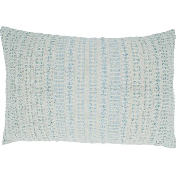 Light Blue Woven Line Lumbar Throw Pillow-Kirkland's Home New