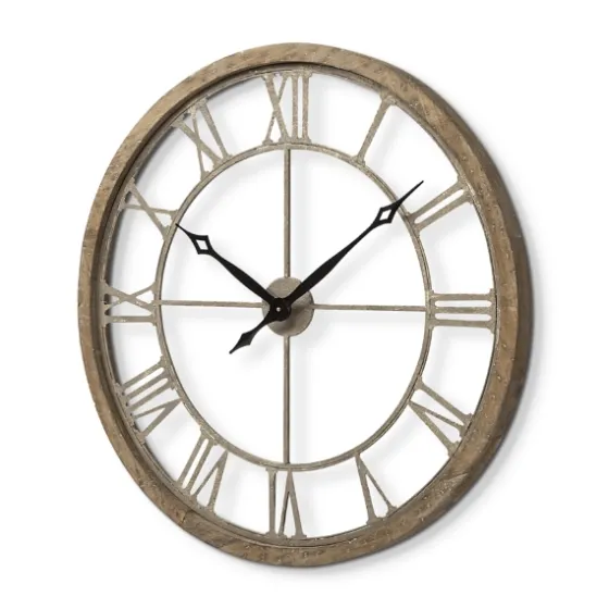 Light Brown Carved Wooden Clock-Kirkland's Home New