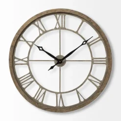 Light Brown Carved Wooden Clock-Kirkland's Home New