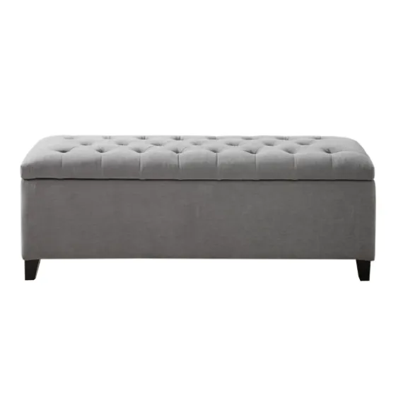 Light Button Tufted Storage Bench-Kirkland's Home Store
