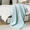 Light Checkered Weave Fringe Throw-Kirkland's Home New