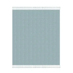 Light Checkered Weave Fringe Throw-Kirkland's Home New