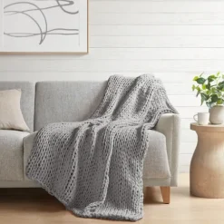 Light Chunky Double Knit Cozy Throw-Kirkland's Home Shop