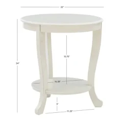 Light Cream Curved Legs Accent Table-Kirkland's Home Hot