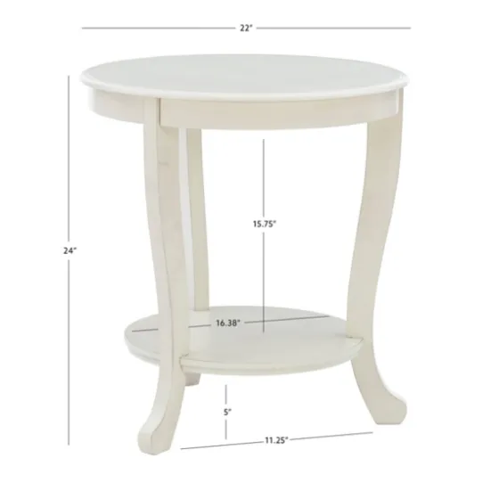 Light Cream Curved Legs Accent Table-Kirkland's Home Hot