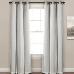 Light Curtain Panel Set With Overlay, 108 In.-Kirkland's Home Cheap