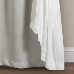 Light Curtain Panel Set With Overlay, 108 In.-Kirkland's Home Cheap