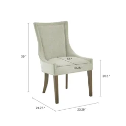 Light Curved Back Leg 2-Pc. Dining Chair Set-Kirkland's Home Best Sale