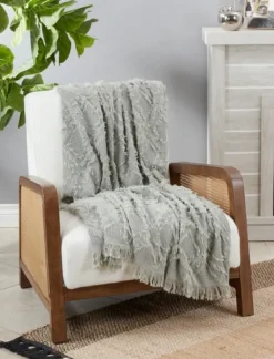 Light Diamond Pattern Throw Blanket-Kirkland's Home Discount
