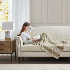 Light Faux Fur Oversized Throw Blanket-Kirkland's Home Sale