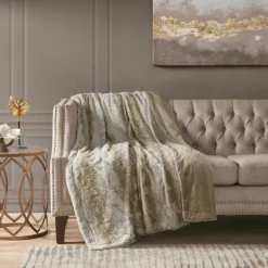Light Faux Fur Oversized Throw Blanket-Kirkland's Home Sale