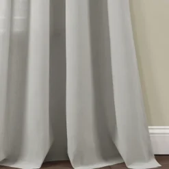 Light Faux Linen Curtain Panel Set, 84 In.-Kirkland's Home Shop