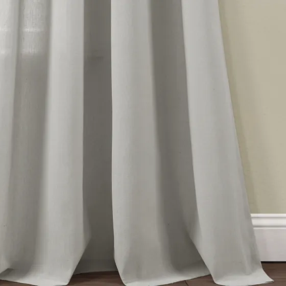 Light Faux Linen Curtain Panel Set, 84 In.-Kirkland's Home Shop