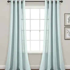 Light Faux Linen Curtain Panel Set, 84 In.-Kirkland's Home Flash Sale