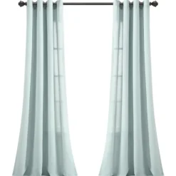 Light Faux Linen Curtain Panel Set, 84 In.-Kirkland's Home Flash Sale