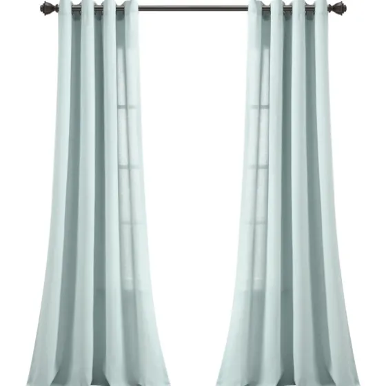 Light Faux Linen Curtain Panel Set, 84 In.-Kirkland's Home Flash Sale