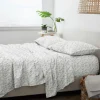 Light Gray Botanical Flannel 4-Pc. King Sheet Set-Kirkland's Home Sale