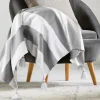 Light Gray Cabana Stripe Tassel Throw-Kirkland's Home Best Sale