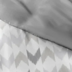 Light Gray Chevron 3-Pc. King Duvet Cover Set-Kirkland's Home Fashion