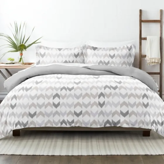 Light Gray Chevron 3-Pc. King Duvet Cover Set-Kirkland's Home Fashion
