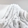 Light Gray Tie Dye Faux Fur Throw-Kirkland's Home Sale
