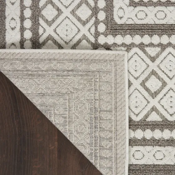 Light Gray Tile Motif Outdoor Area Rug, 5X7-Kirkland's Home Flash Sale