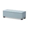 Light Grid Tufted Upholstered Ottoman-Kirkland's Home Outlet
