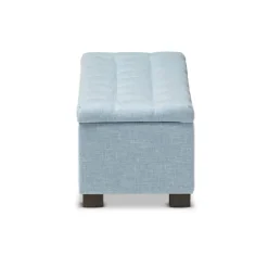 Light Grid Tufted Upholstered Ottoman-Kirkland's Home Outlet