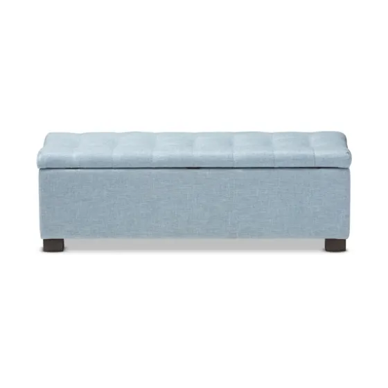 Light Grid Tufted Upholstered Ottoman-Kirkland's Home Outlet