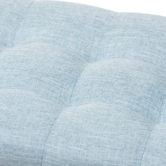 Light Grid Tufted Upholstered Ottoman-Kirkland's Home Outlet