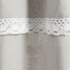 Light Linen Lace Curtain Panel Set, 84 In.-Kirkland's Home Discount