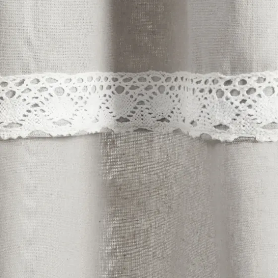 Light Linen Lace Curtain Panel Set, 84 In.-Kirkland's Home Discount