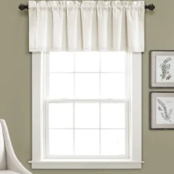 Light Linen Lace Curtain Valance-Kirkland's Home Online