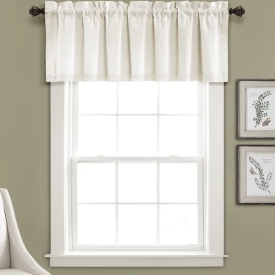 Light Linen Lace Curtain Valance-Kirkland's Home Online