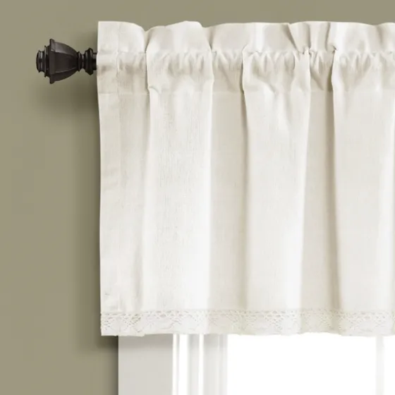 Light Linen Lace Curtain Valance-Kirkland's Home Online