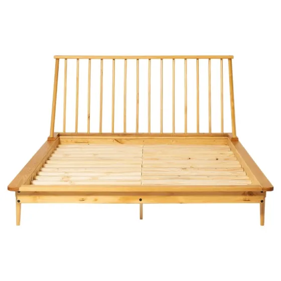 Light Oak Modern Spindle Wooden Queen Bed-Kirkland's Home Outlet