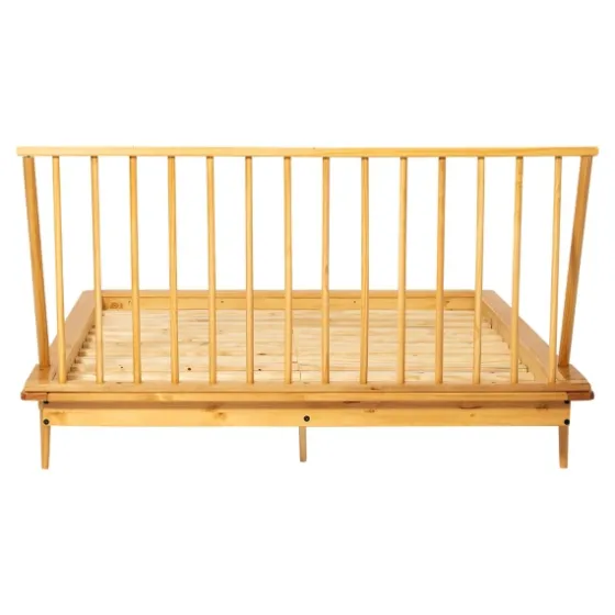 Light Oak Modern Spindle Wooden Queen Bed-Kirkland's Home Outlet