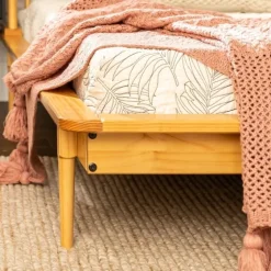 Light Oak Modern Spindle Wooden Queen Bed-Kirkland's Home Outlet