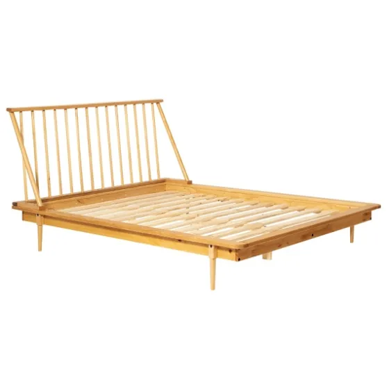 Light Oak Modern Spindle Wooden Queen Bed-Kirkland's Home Outlet